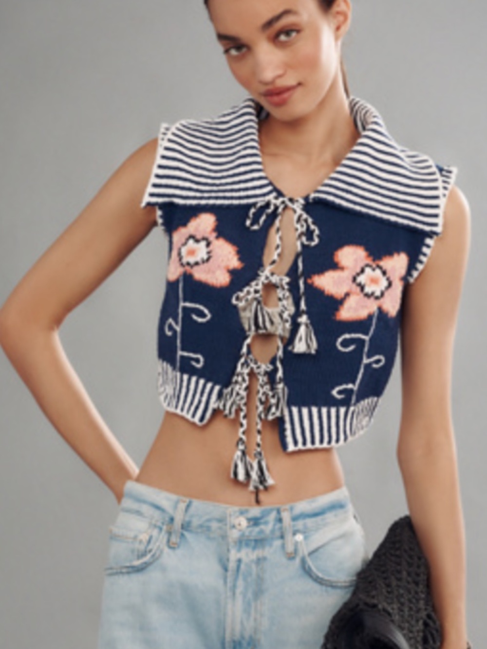 Mandinga Beach Collared Sweater Vest